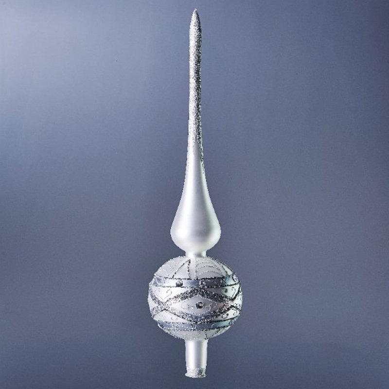 The Holiday Aisle® Ornate Silver Tree Topper Wayfair